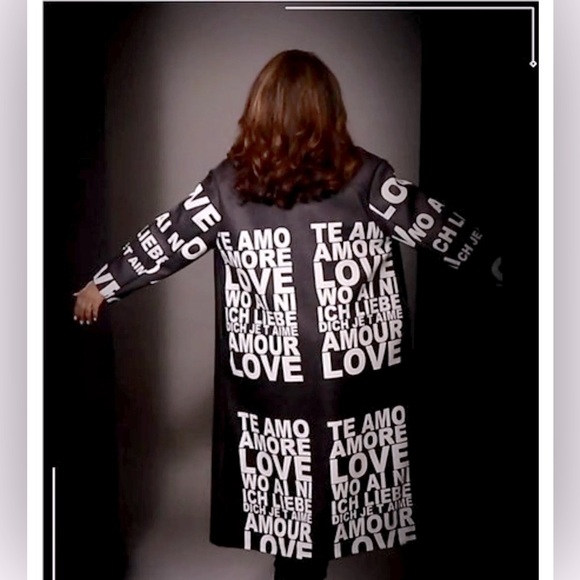 NWT KARMA Fall Love Black Coat Long Lined Soft Pockets - Size XS - Picture 2 of 10